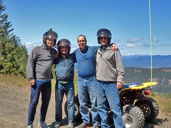 Cle Elum ATV riding gravel road trails with Stuart Range view