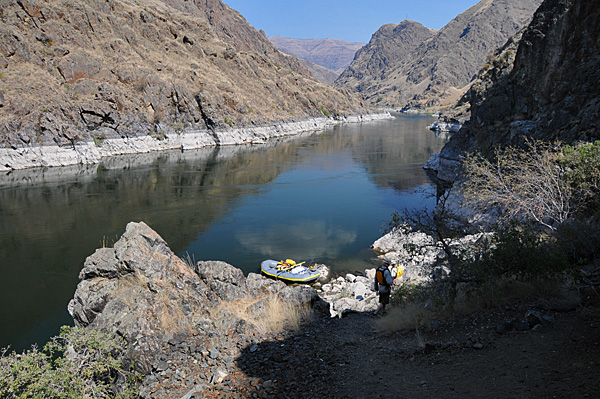 Hells Canyon National Recreation Area Snake River rafting to Mountain Chief Mine