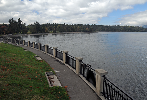 Vancouver British Columbia Canada Stanley Park waterfront trail Seawall