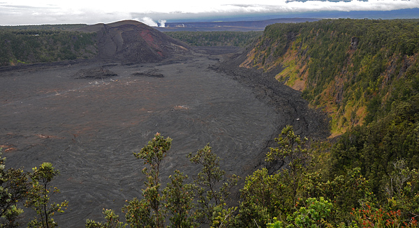 View From Rim Of Kilauea Iki Crater Trail In Hawaii Volcanoes National Park