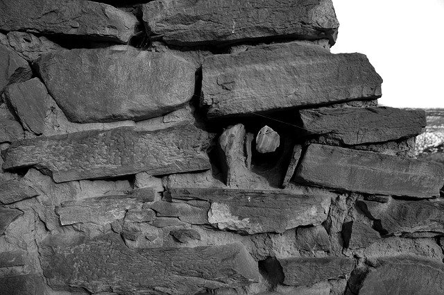 Arch Canyon Utah Ancestral Puebloan Anasazi Ruins Building Wall Stacked Rocks And Mortar