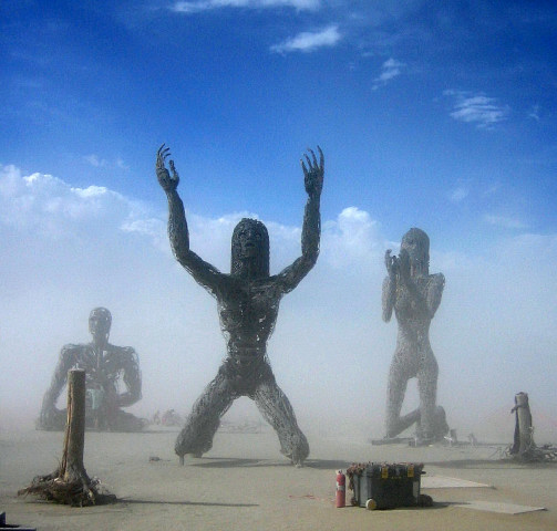 Burning Man 2007 Crude Awakening 3 Figures