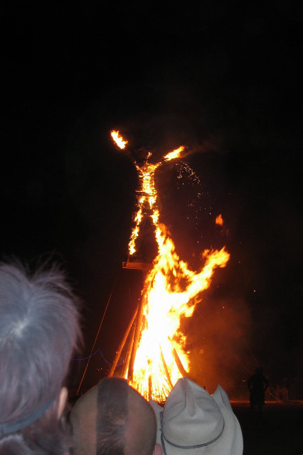 Burning Man 2007 The Man Burns