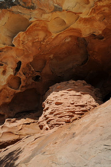 Ancestral Puebloan Anasazi Granary Under Overhang In Canyonlands National Park Utah