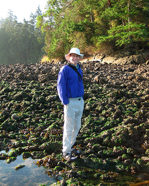 Hope Island State Park Scott On Rocky Low Tide Beach