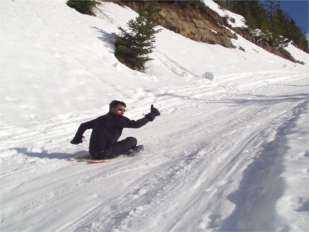 Josh Sledding