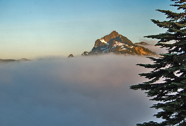 Seymour Peak From Naches Peak Loop Trail In Mount Rainier National Park