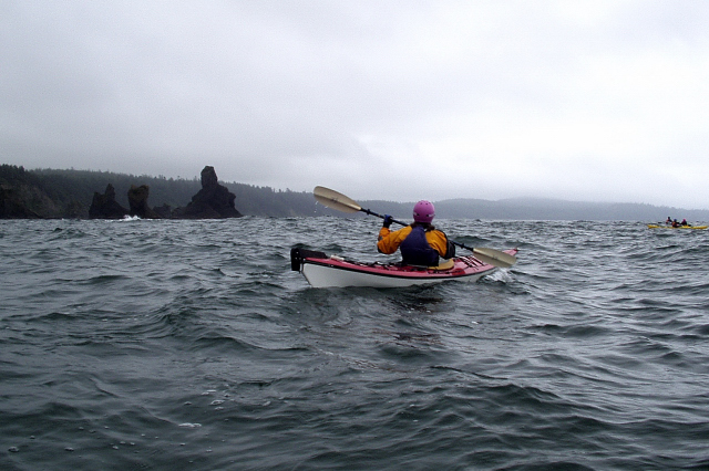 Karen Nearing Portage Head On The Pacific Ocean Off Of The Olympic Peninsula