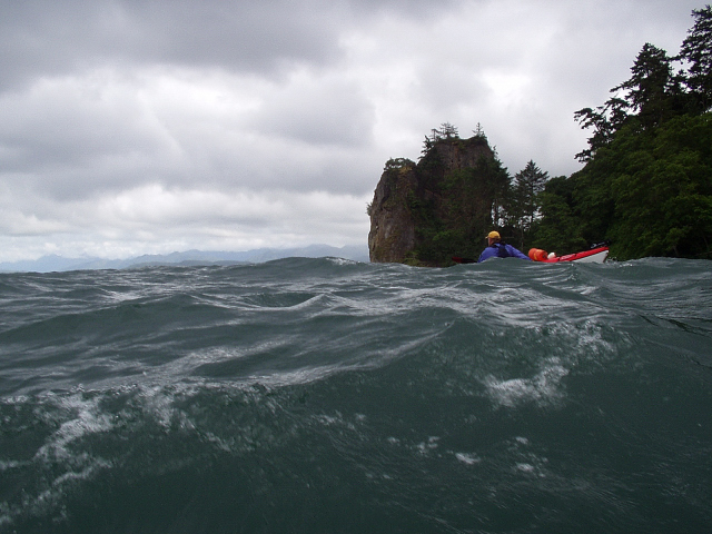 Ken In The Wave Swells Of The Strait Of Juan De Fuca By Pillar Point, Olympic Peninsula