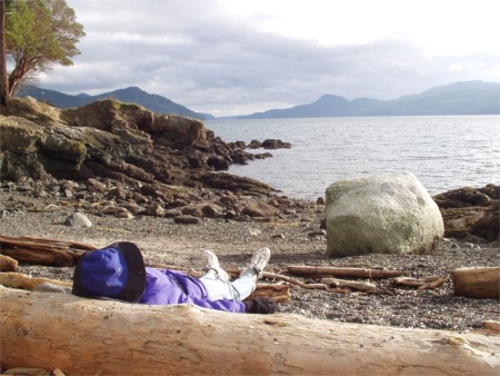 Karen On Cove Of East Sound At Orcas Island's Madrona Point