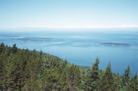 View Of Sucia Island And Matia Island From Mt. Constitution In Moran State Park On Orcas Island