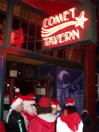 Seattle Santarchy: Garwood And Santas Get Into The Comet Tavern