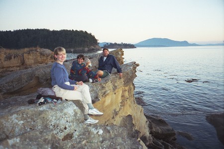 Sunset At Sucia Island Shallow Bay Entrance With View Of Boundary Pass