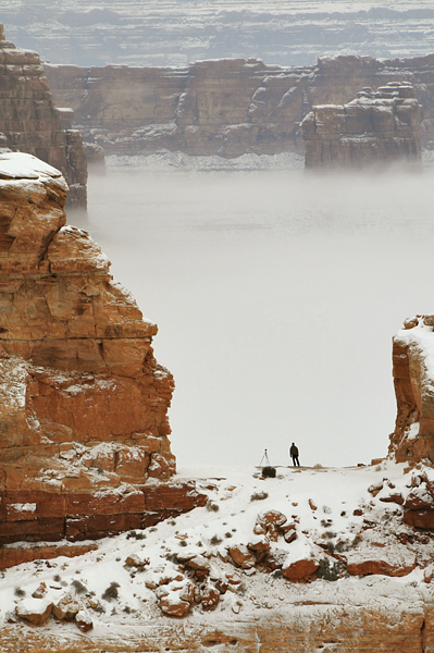 Valley Of The Gods Comb Wash View From Moki Dugway Utah State Route 261 Fog Brian