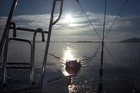 Sun Setting Over Cowlitz Bay By Waldron Island