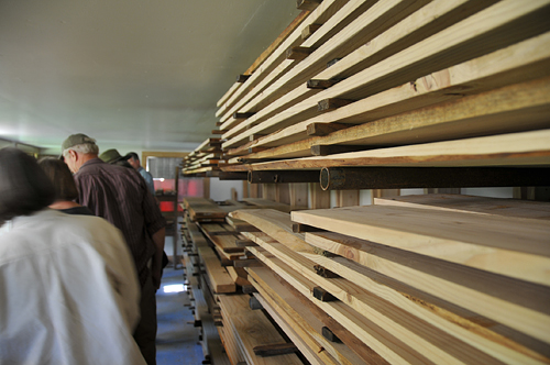 Wild Thyme Farm Oakville Lumber Milling And Drying Workshop By NCF / NNRG, Lumber Drying Room Racks Stacks Stickers