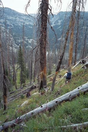 Backpacking And Hiking Above Russell Lake, Beartooth Mountains, Montana