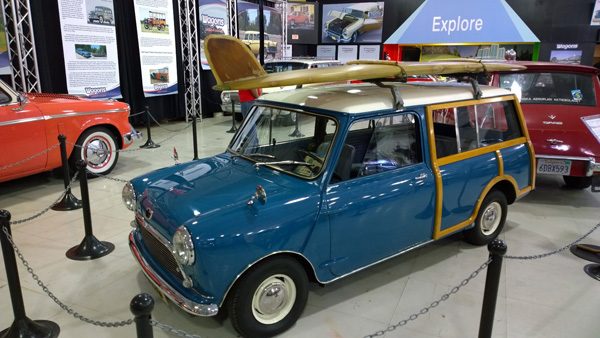 Austin Mini Countryman Wagon at San Diego Automotive Museum in Balboa Park