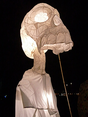 All Souls Procession in Tuscon Arizona large lit puppet