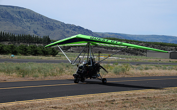 2012-07-02 Lake Chelan Adventure Aviation Trike Flights ultralight aircraft taxiing on runway