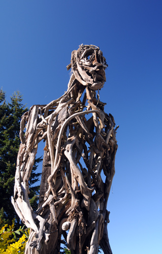 Recycled Spirits of Iron Ex Nihilo Elbe sculpture park wood man