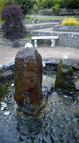 Cloud Mountain Retreat water fountains gardens Buddhist silent meditation retreat