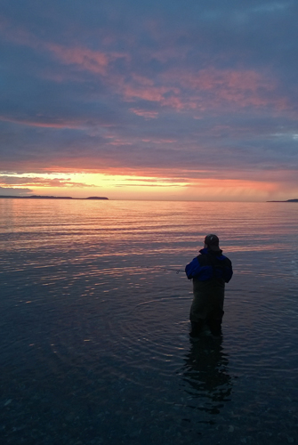 Fishing for salmon in Admiralty Bay Coupeville Whidbey Island