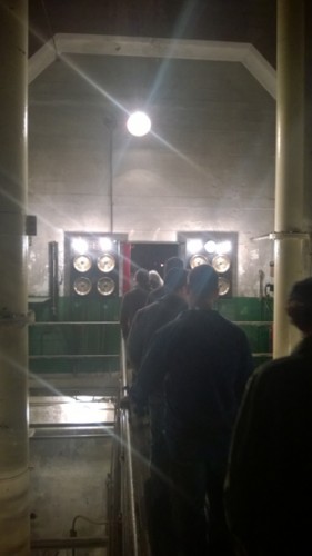 Georgetown Steam Plant Seattle Immersive Theater Supraliminal group enters dark fueling area