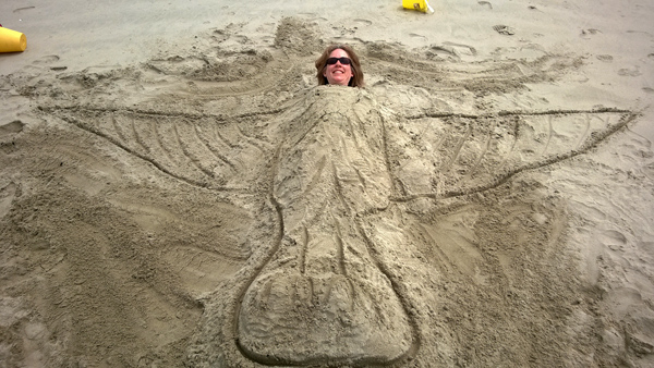 Oregon Dunes National Recreation Area bird sand sculpture art