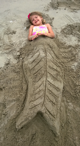 Oregon Dunes National Recreation Area mermaid sand sculpture art