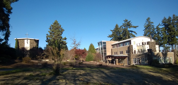 Main buildings at Archbishop Brunett Retreat and Faith Formation Center at The Palisades in Federal Way
