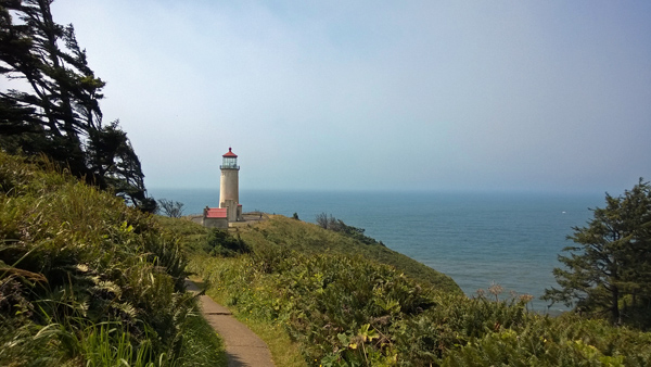 North Head Lighthouse trail in Cape Disappointment State Park