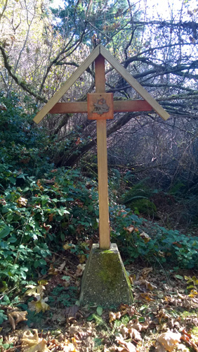 Stations Of The Cross walking trail at Archbishop Brunett Retreat and Faith Formation Center at The Palisades in Federal Way
