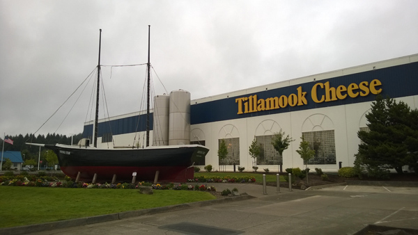 Tillamook Cheese Factory with Morning Star ship