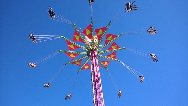 Washington State Fair in Puyallup Vertigo aerial swing ride