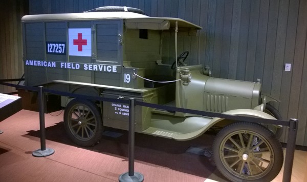 National World War I Museum American Field Service medical ambulance in Kansas City