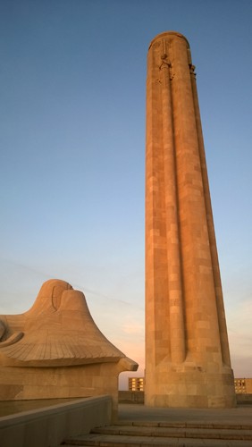 Sphinx and Liberty Memorial by National World War I Museum in Kansas City