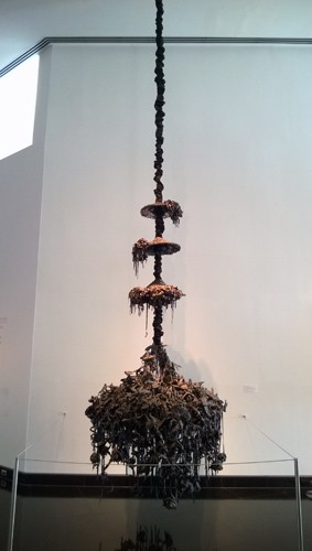 Untitled #827 (Three Tiered Chandelier) by Petah Coyne at Kemper Museum of Contemporary Art in Kansas City