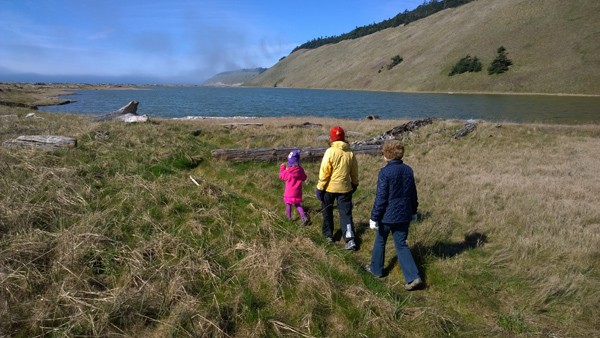 Walking by Parego's Lagoon by Ebey's Reserve in Coupeville on Whidbey Island