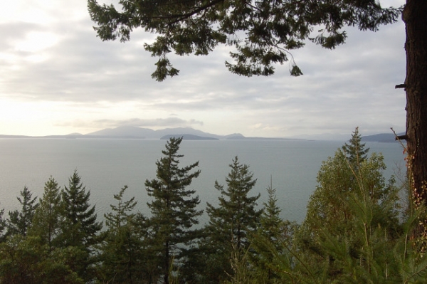 Chuckanut Drive South Of Bellingham View Over Puget Sound To San Juan Islands