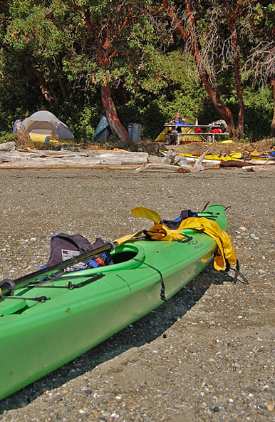 Blake Island State Park West Campground Beach Campsite Kayak