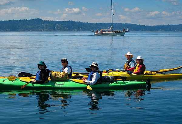 Blake Island State Park Manchester Rafting Up Kayaks