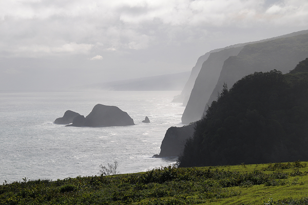Pololu Valley Overlook Hawaii Pacific Ocean Cliffs
