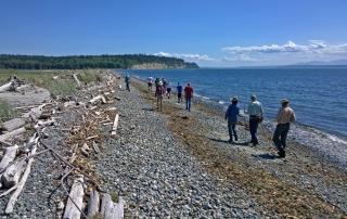 Whidbey Camano Land Trust WCLT Lake Hancock tour northwest beach