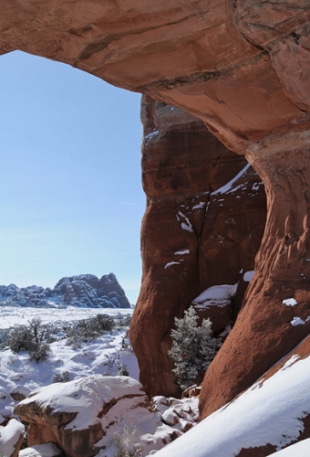 Broken Arch At Arches National Park