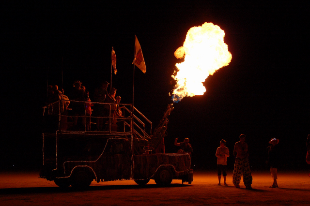 Burning Man Flame Thrower Art Car