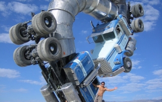 Burning Man 2007 Big Rig Jig Trucks Art Sculpture