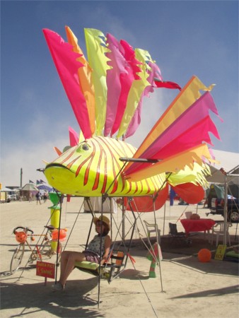 Fish Swing Chair At Burning Man