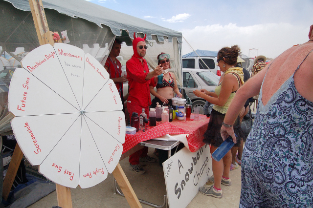 Burning Man Snowball's Chance In Hell Snowcone Stand