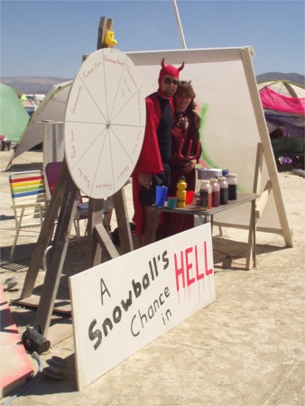 A Snowball's Chance In Hell Snowcone Stand At Burning Man